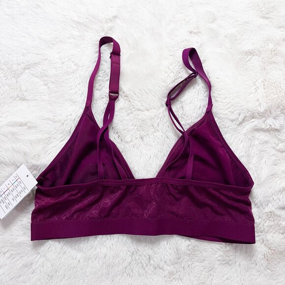 🔮 5/$25 Auden Cherry Pink Unlined Bralette Medium NWT - Picture 5 of 7